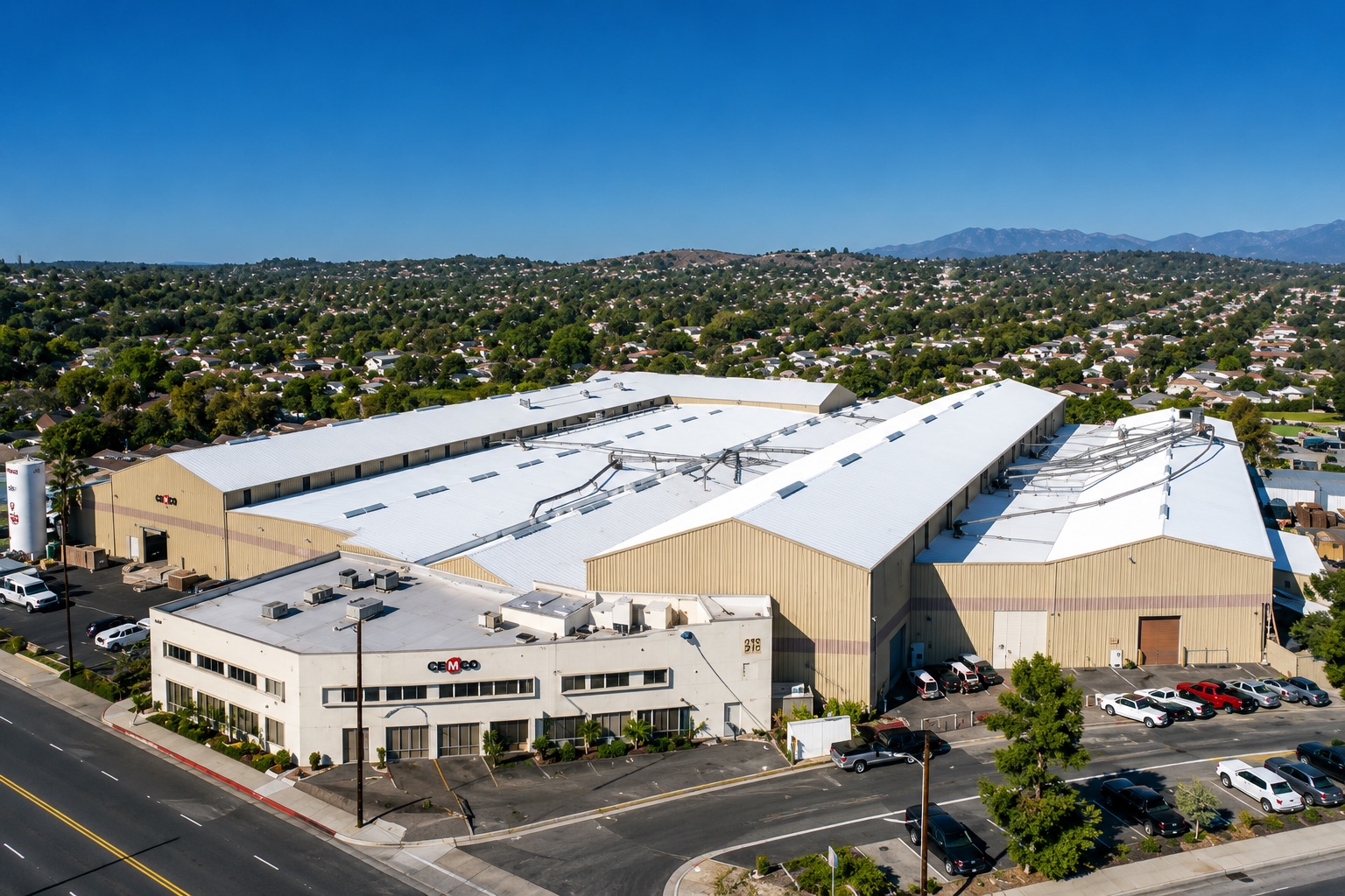 CorruKraft Packaging Solutions - 280,000 sq ft metal roof coating in Alhambra