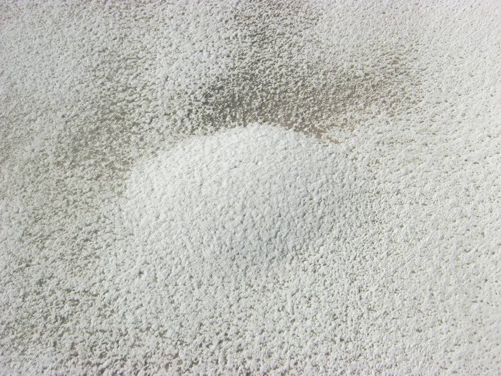 Blistering damage on a commercial roof membrane